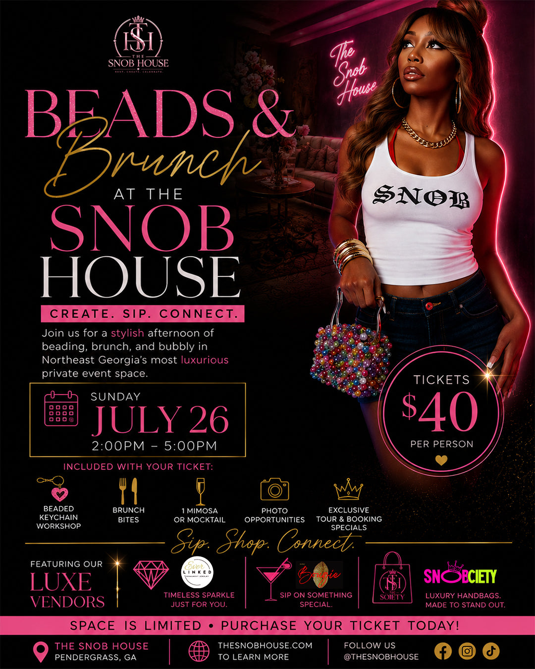 Beads & Brunch at The Snob House